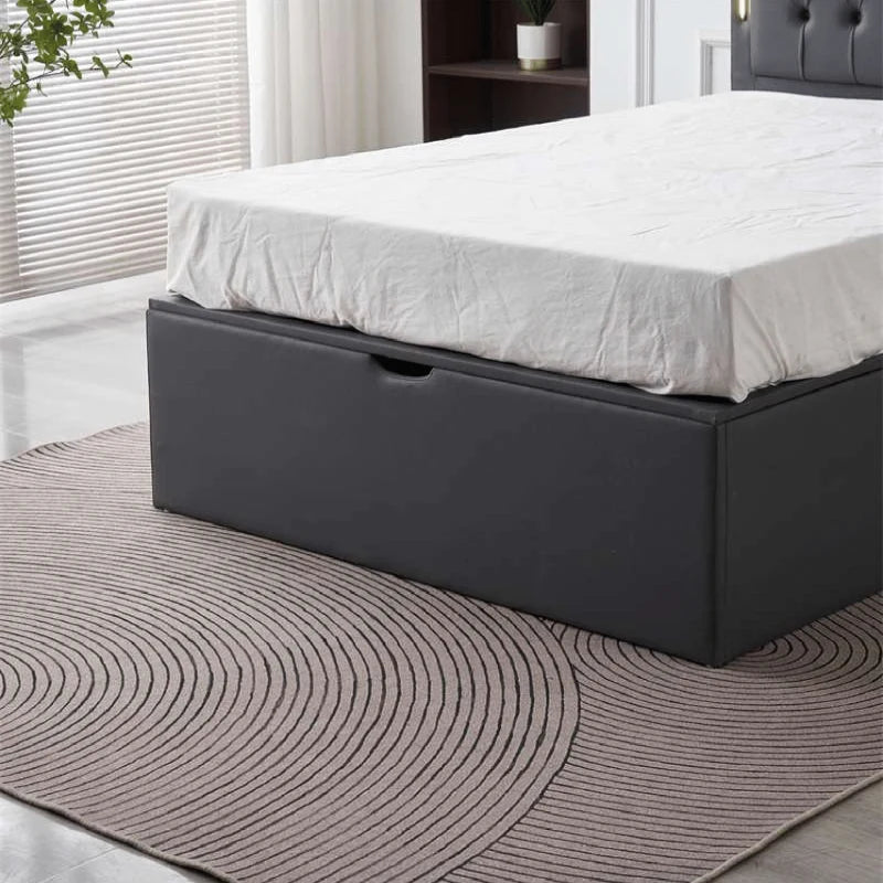 ottoman storage bed with LED