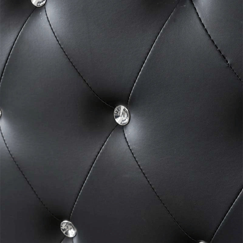 black faux leather bed (1)