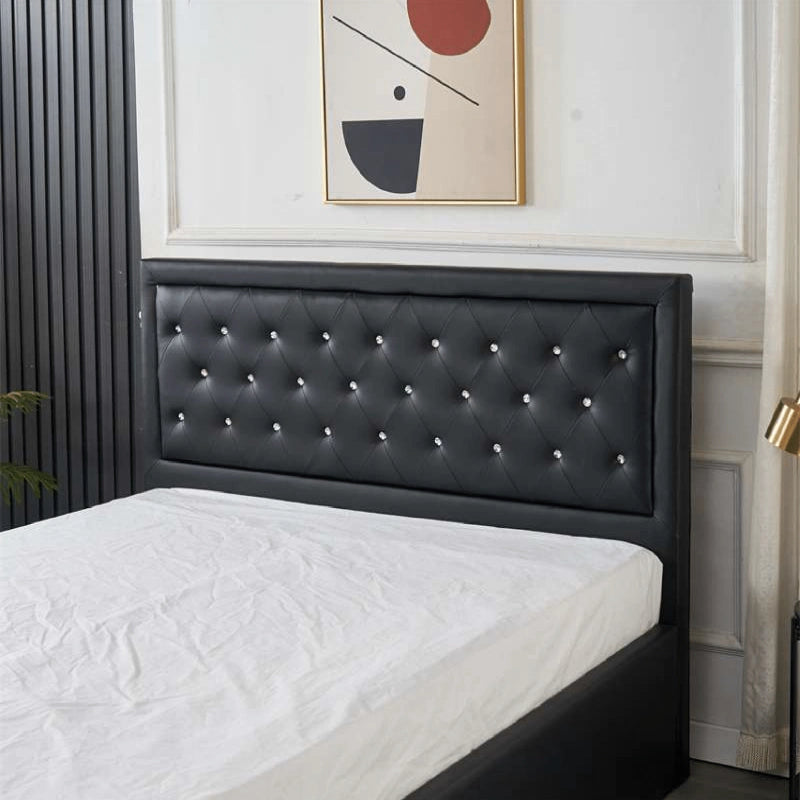 faux leather beds