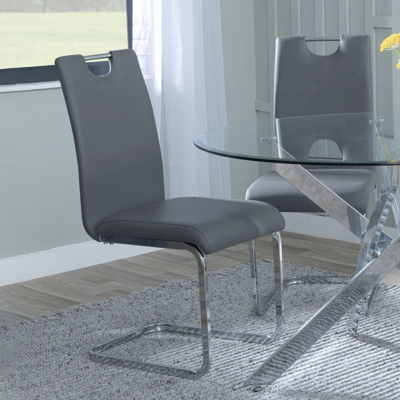 faux leather dining chair