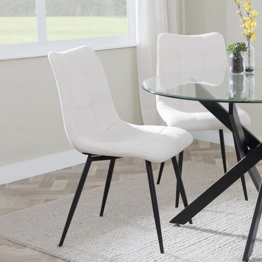 Dining Chairs With Black Metal Legs