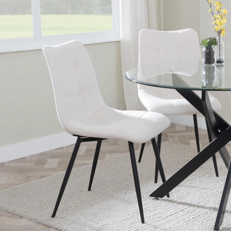 Dining Chairs With Black Metal Legs