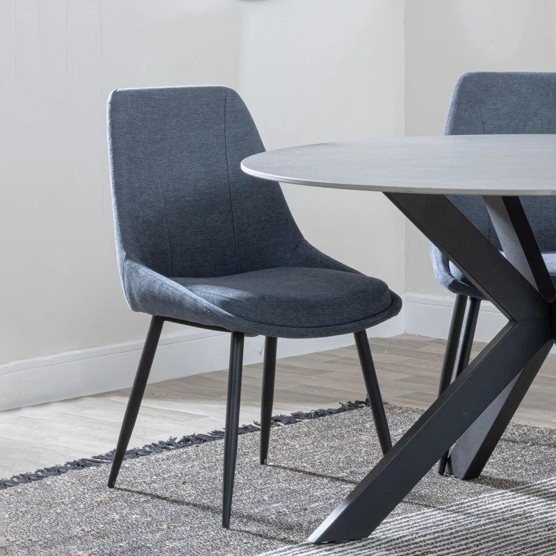 Dark Grey Fabric Chair