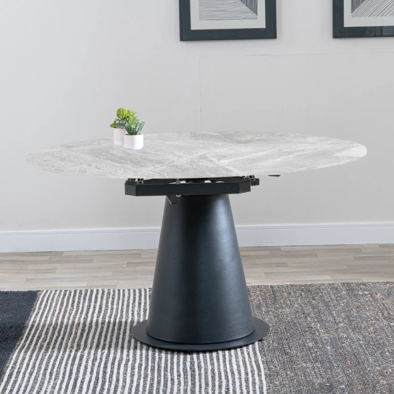 round extendable dining table 4-6
