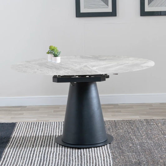 round extendable dining table 4-6