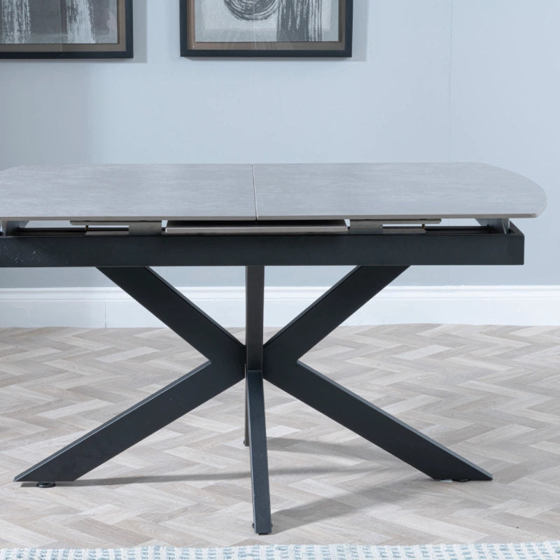 grey dining table – extendable