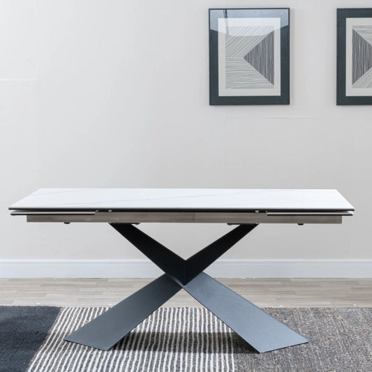 extendable ceramic dining table