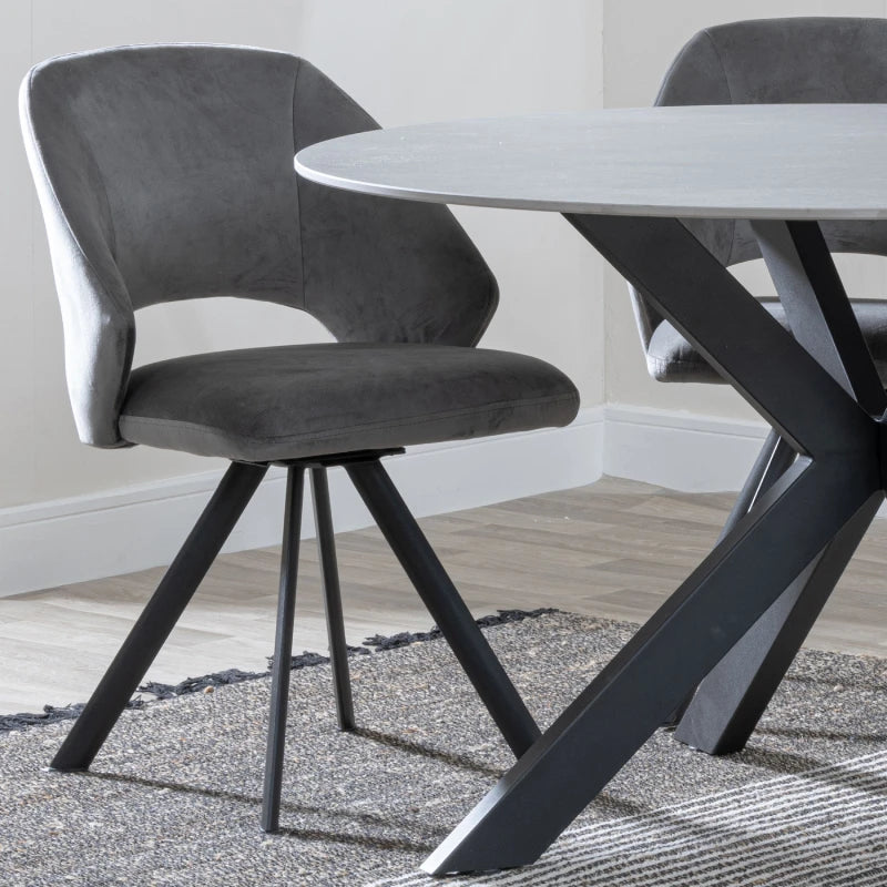 Swivel chairs-Dark grey