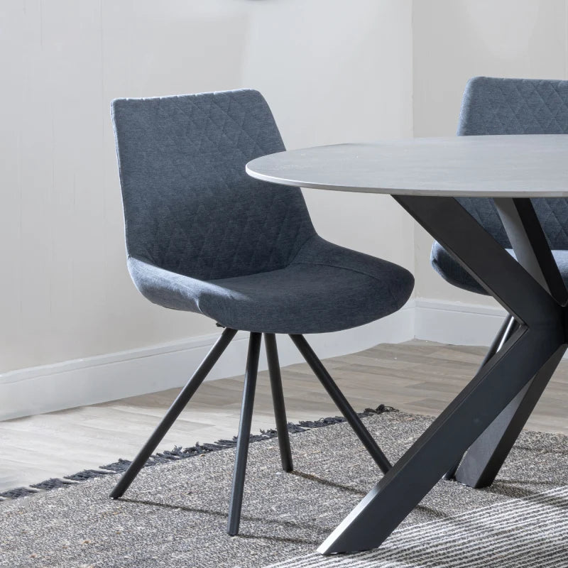 grey upholstered dining room chairs